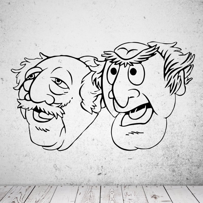 Preview: Wandaufkleber 46180 Waldorf & Statler - Muppet Show